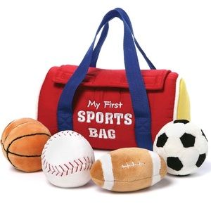 SOLD Gund baby sports bag toy